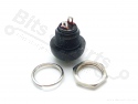 Drukcontact rond bol 12mm groen 250V/1A